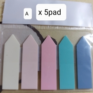 Rainbow Macarons color Sticky notes  便利貼條裝 A 5件數量 AT C002